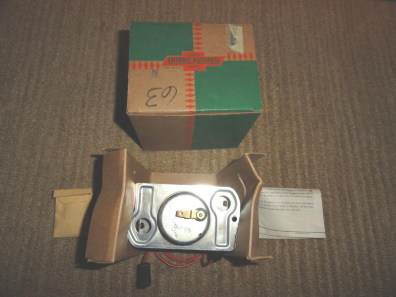 1963 chevy pass. impala, ss, bel air nos electric clock 985503