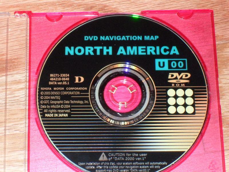 Toyota lexus navigation disc dvd cd navagation disk map gps u 00