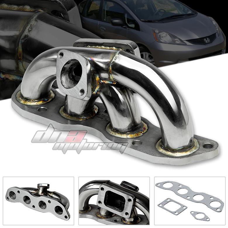 07-08 honda fit/jazz gd3 l15 t3/t4 stainless steel turbo manifold boost exhaust