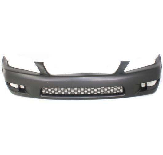 2001-2005 lexus is300 front bumper cover primered plastic sedan wo washer holes