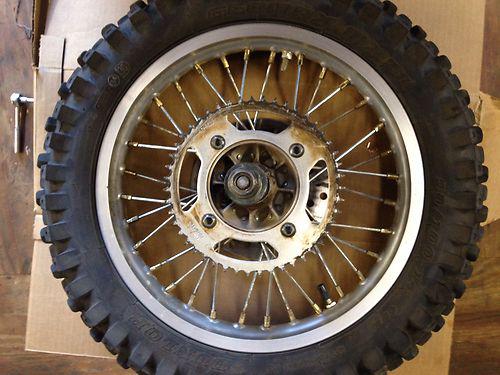 Yamaha yz85 yz 85 rm85 complete 14" rear wheel, good shape!!!