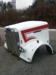 Freightliner flc120 hood complete w/headlights and grille