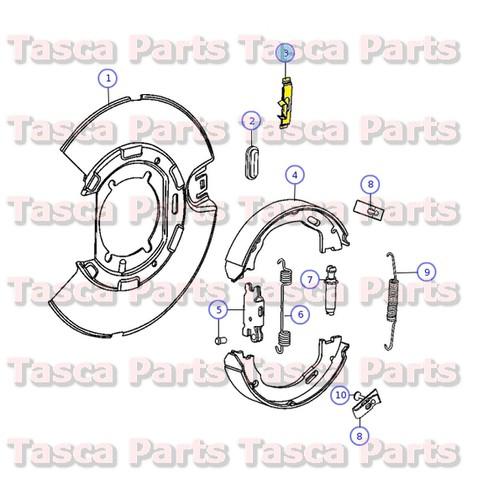 Oem parking brake shim dodge charger challenger magnum chrysler 300 #4779275ab