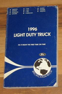 1996 ford trucks specifications manual_f-150/f-250/f-350/bronco/sd_7.3 diesel