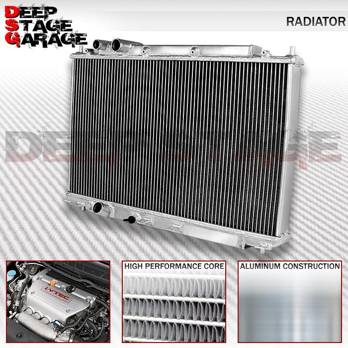 Aluminum racing dual core 2row cooling radiator 06-11 honda civic si fd2 ka20