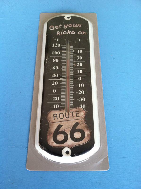 Route 66 usa highway thermometer metal sign,bike,the mother road,garage,man cave