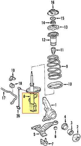 Toyota 48520a9040 genuine oem factory original strut