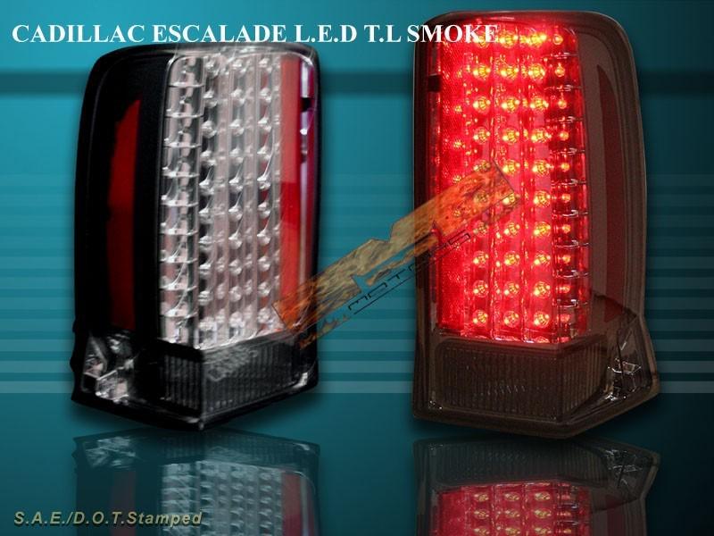 02-06 cadillac escalade led tail lights smoke 