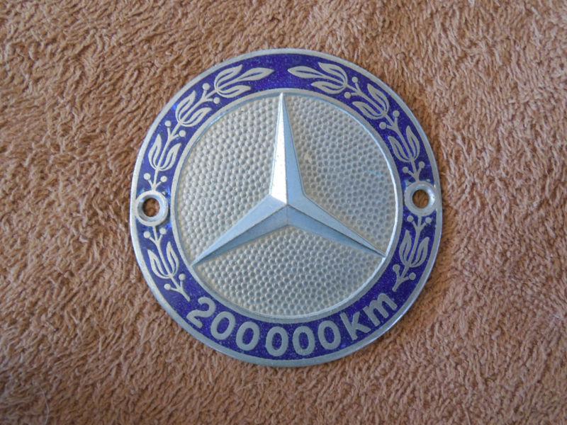 Mercedes benz 200000 km grill emblem badge preissler pforzheim medallion 