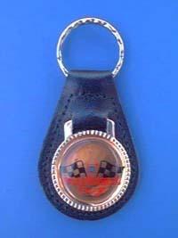 Goodwrench racing black leather keyring keyfob #008