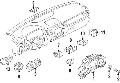 Volkswagen 4h0953551b genuine oem factory original adjuster switch