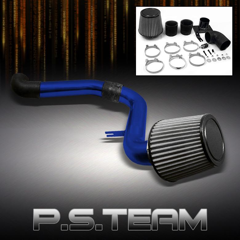 00-05 eclipse 01-03 galant stratus sebring v6 blue cold air intake w/mesh filter