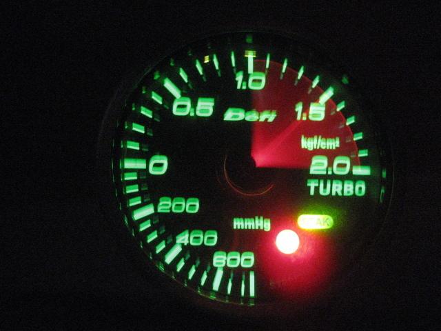 Jdm defi 60mm black boost gauge warning controll unit s13 s14 r32 r33 ep91 sw20