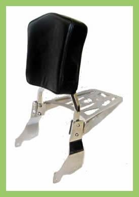 Honda valkyrie gl1500 sissy bar, backrest pad & luggage rack