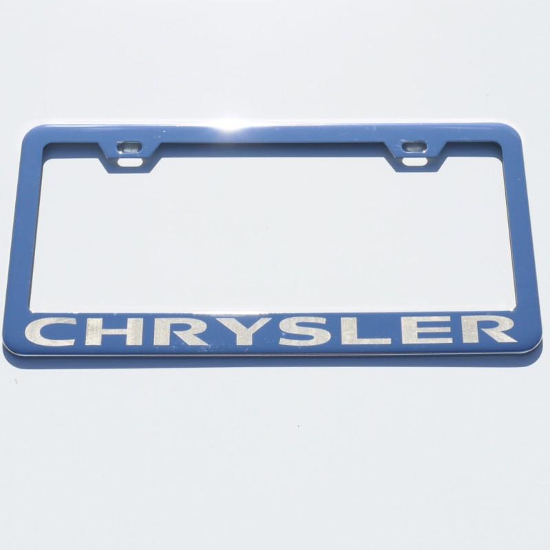 Chrysler 300 sebring chrome silver license plate frame laser hi quality engrave