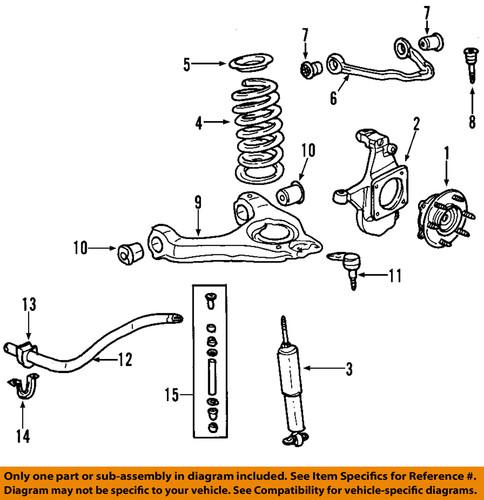 Gm oem 89038595 front shock absorber/shock absorber