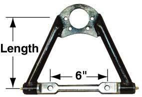 Upper tubular control arms 7.25" with steel cross shaft 6" centers imca  