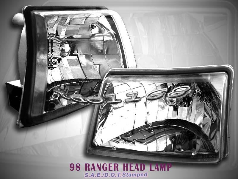 98 99 00 ford ranger xlt crystal clear headlights