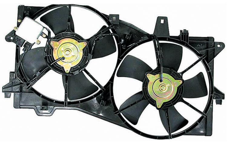 Depo ac condenser radiator cooling fan 2002-2005 03 04 mazda mpv aj5215025b