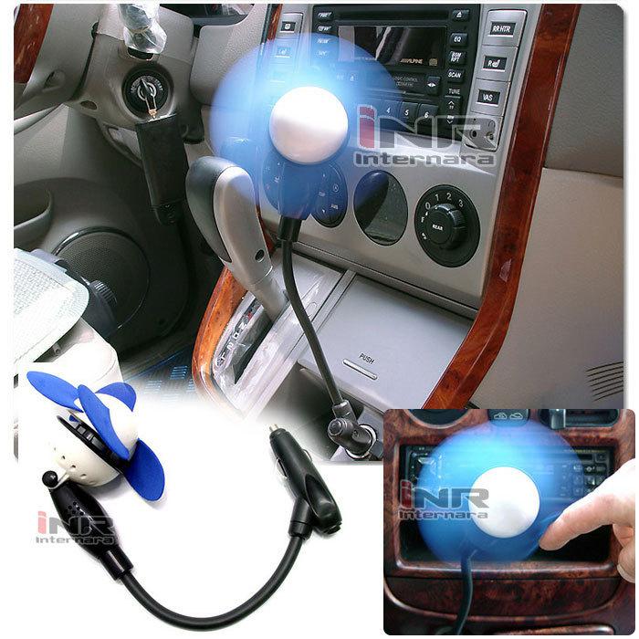 New car 12v powered vehicle car cooling air fan adsorption small - blue color