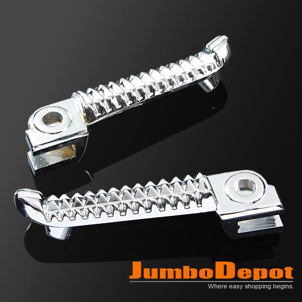 Silver chrome motorcycle foot pegs front for yamaha yzf brand new hot