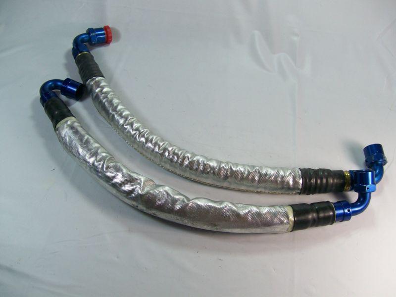 Nascar lot of 2  stainless steel braided hoses  an-10 an10 -10