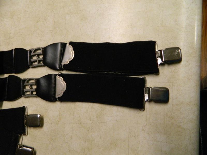 Harley davisdon adjustable  suspenders with metal h d