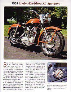 1957 harley davidson xl sportster motorcycle article - must see !!