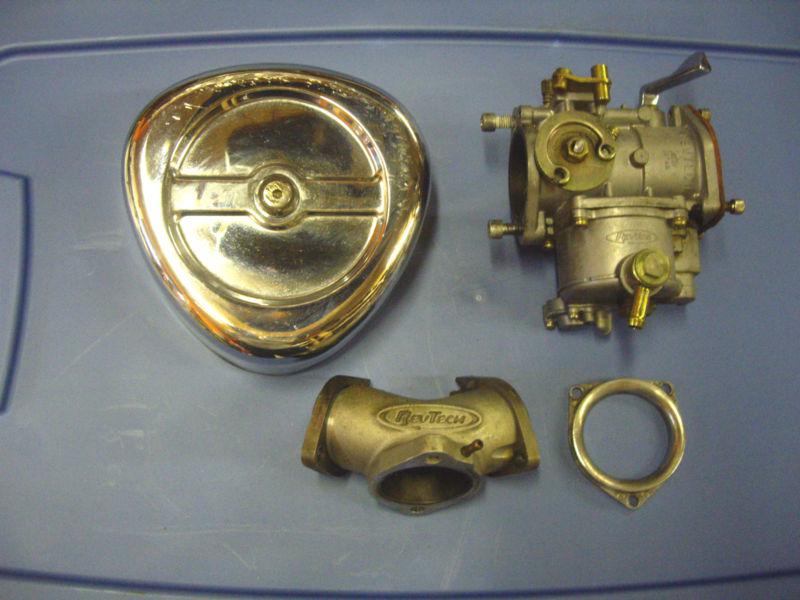 Harley chopper bobber rev-tech carburetor / air cleaner kit parts lot