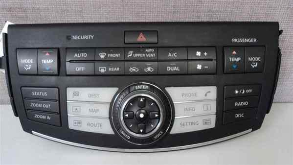 06-07 infiniti m35 heat ac control panel oem lkq