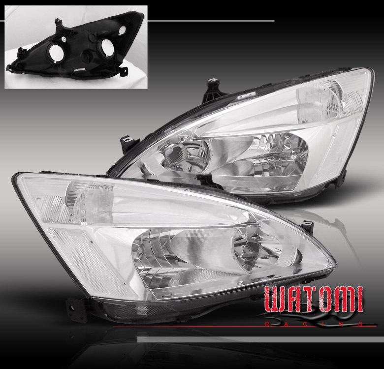 03 04 05 06 07 honda accord crystal headlights chrome