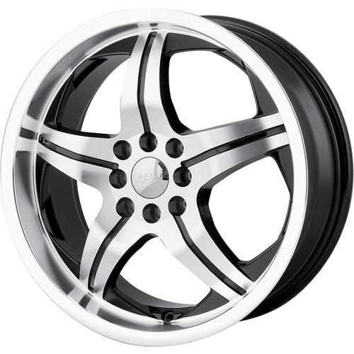 20x8.5 black mpw mp107 wheels 5x4.5 +40 fits: kia sportage es-sx sorento lx soul