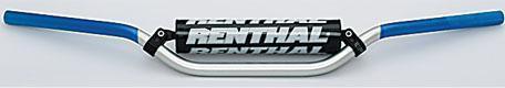 Renthal 7/8in. handlebar - windham bend - silver/blue  966-05-sb-01-184