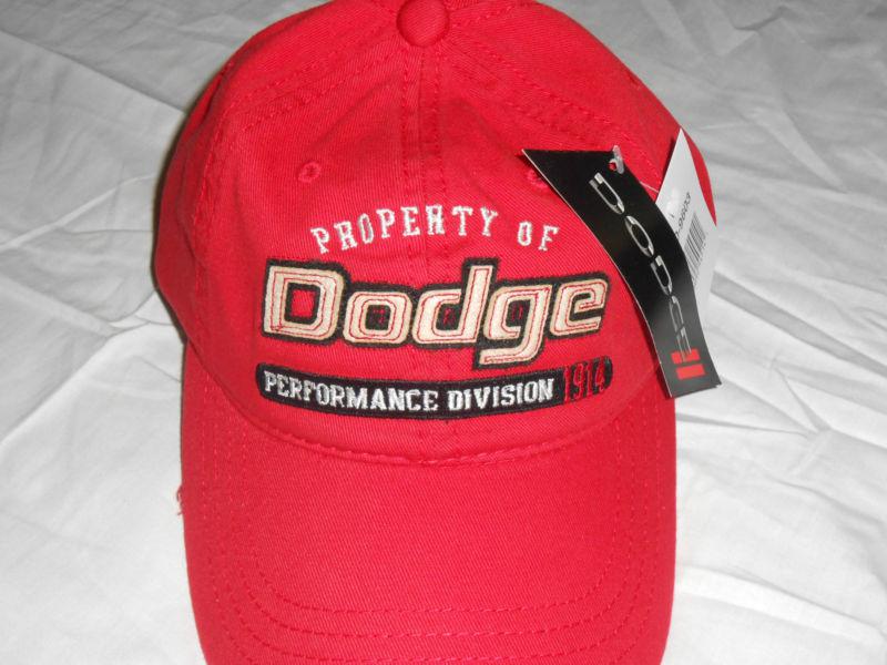 Red dodge logo performance division 1914  baseball cap hat licensed gift new