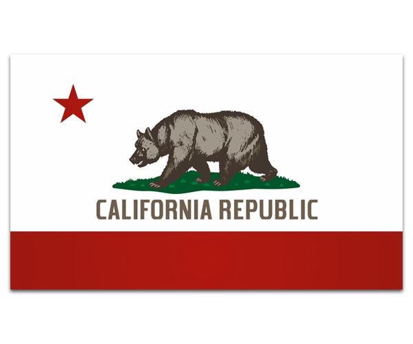 California state flag decal 5"x3" ca socal vinyl car bumper sticker zu1