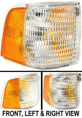 Clear amber lens new park light right hand rh passenger side fo2551120