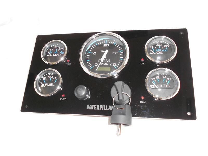 Caterpillar marine instruments panel custom with wiring made in usa