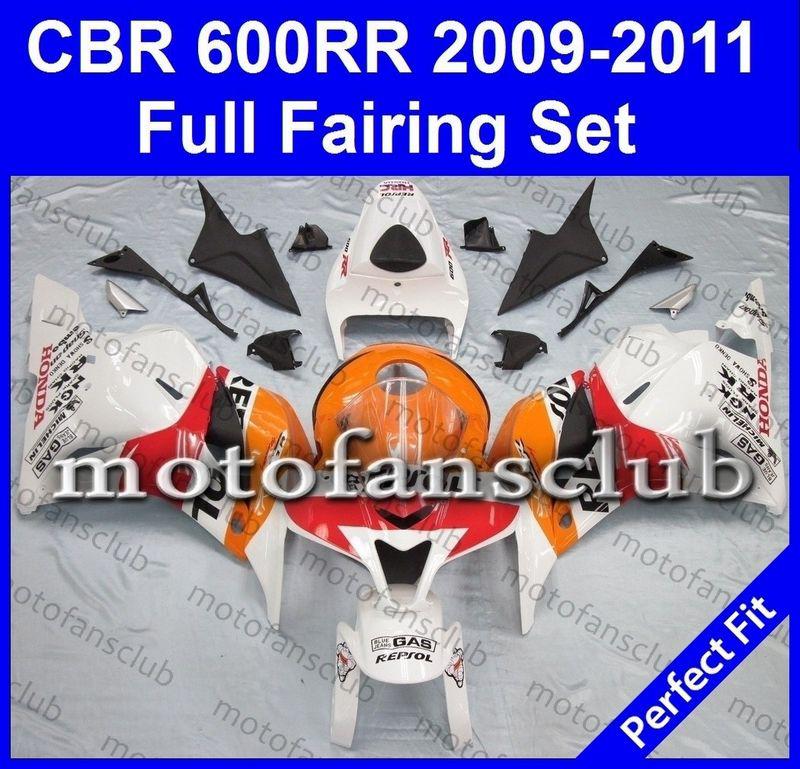 Fit honda cbr600rr 09 10 11 cbr 600 rr 2009 2010 2011 fairing kit #10 b