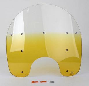 Memphis shades 19 inch windshield yellow for harley flstf/c/n