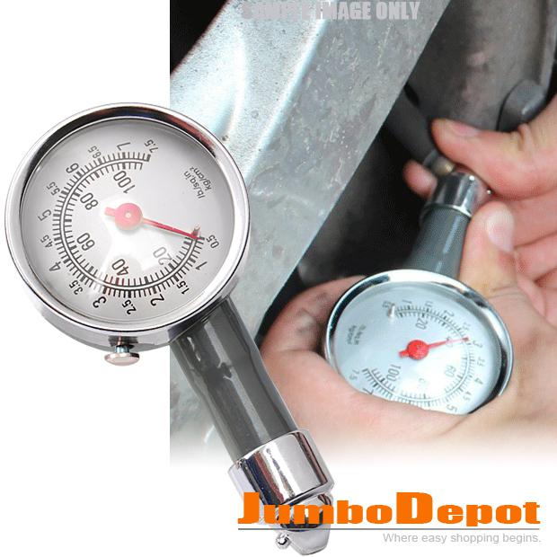 Tyre measure-metal tire gauge meter dial precision pressure set for car suv bike