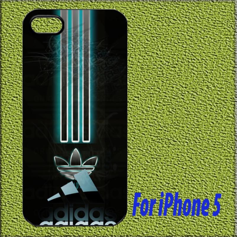 Excellent black adidas design hard back case cover for iphone 5 & 5s