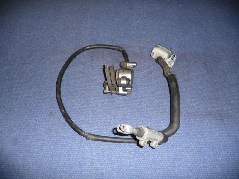 Honda hawk gt nt650 rear brake master cylinder, caliper, &  reservoir assembly