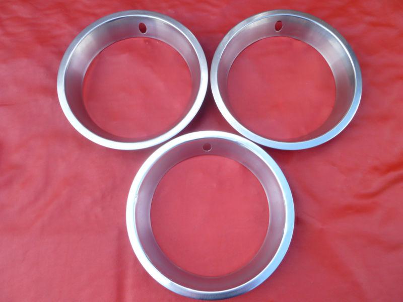 Three ford mustang torino 14 x 2 3/4 trim rings hubcaps wheel covers