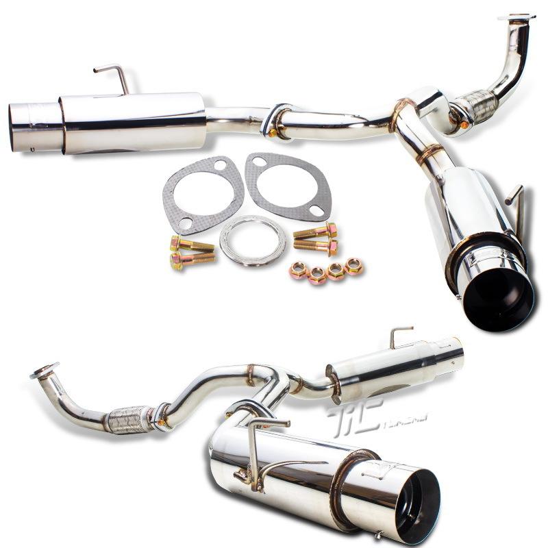 4" mr2 turbo 91-95 mr2 stainless catback exhaust system cat back sw 2.2l muffler