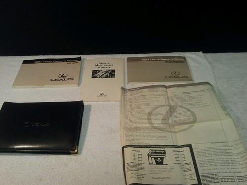 1993 lexus es 300 owners manual/ guide booklet. 