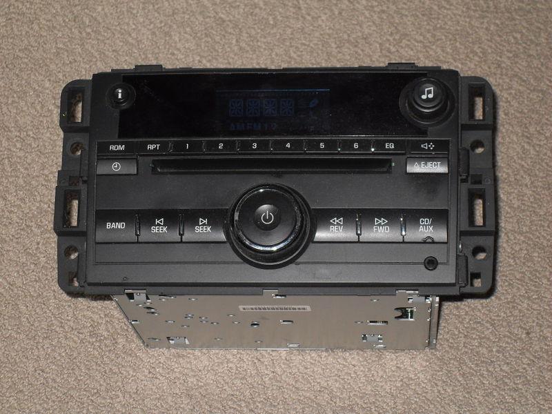  06-08 impala radio cd single disc gm part #:15798973 oem