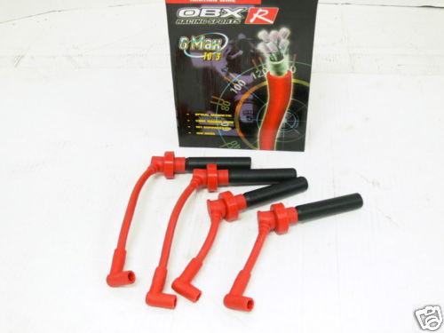 Obx red spark plug wires 95-99 eclipse 2.0l nt 420a red