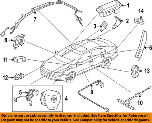 Volkswagen oem 5k0959659a air bag-front impact sensor