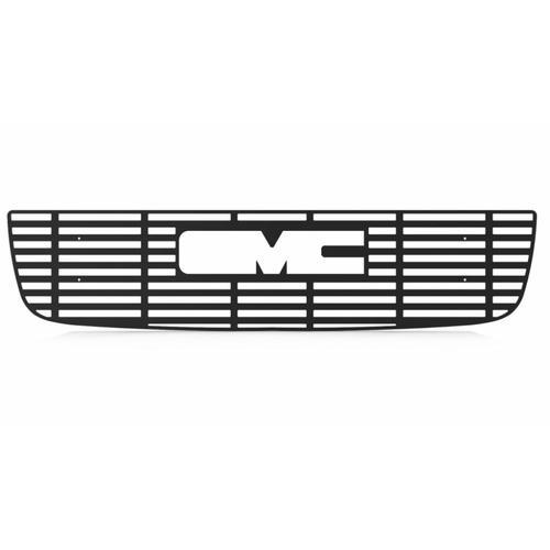 Gmc sierra ld hd 03-05 horizontal billet black powdercoat grill insert cover