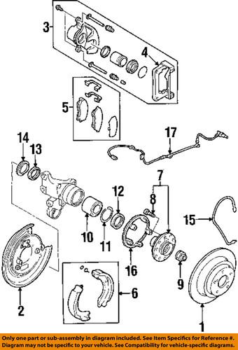 Subaru oem 26626fc001 disc brake caliper bracket/brake caliper bracket